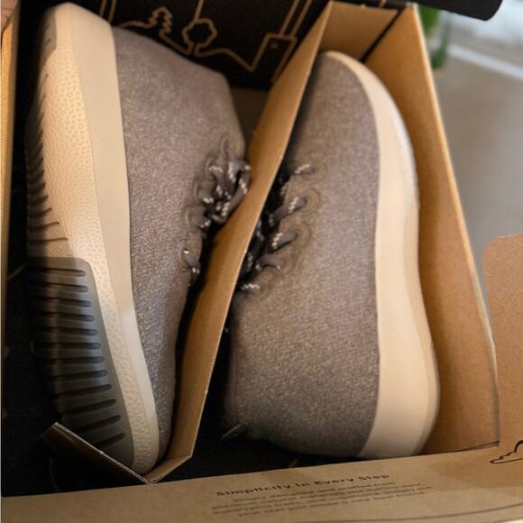 Allbirds Wool Runner Up Mizzle Medium Light Grey Women Size 10 - Picture 6 of 10